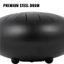 BuoQua Steel Tongue Drum 11 Notes 10 Inches Handpan Steel Drum Black Handpan Drum Hand Drums Percussion Instrument with Bag