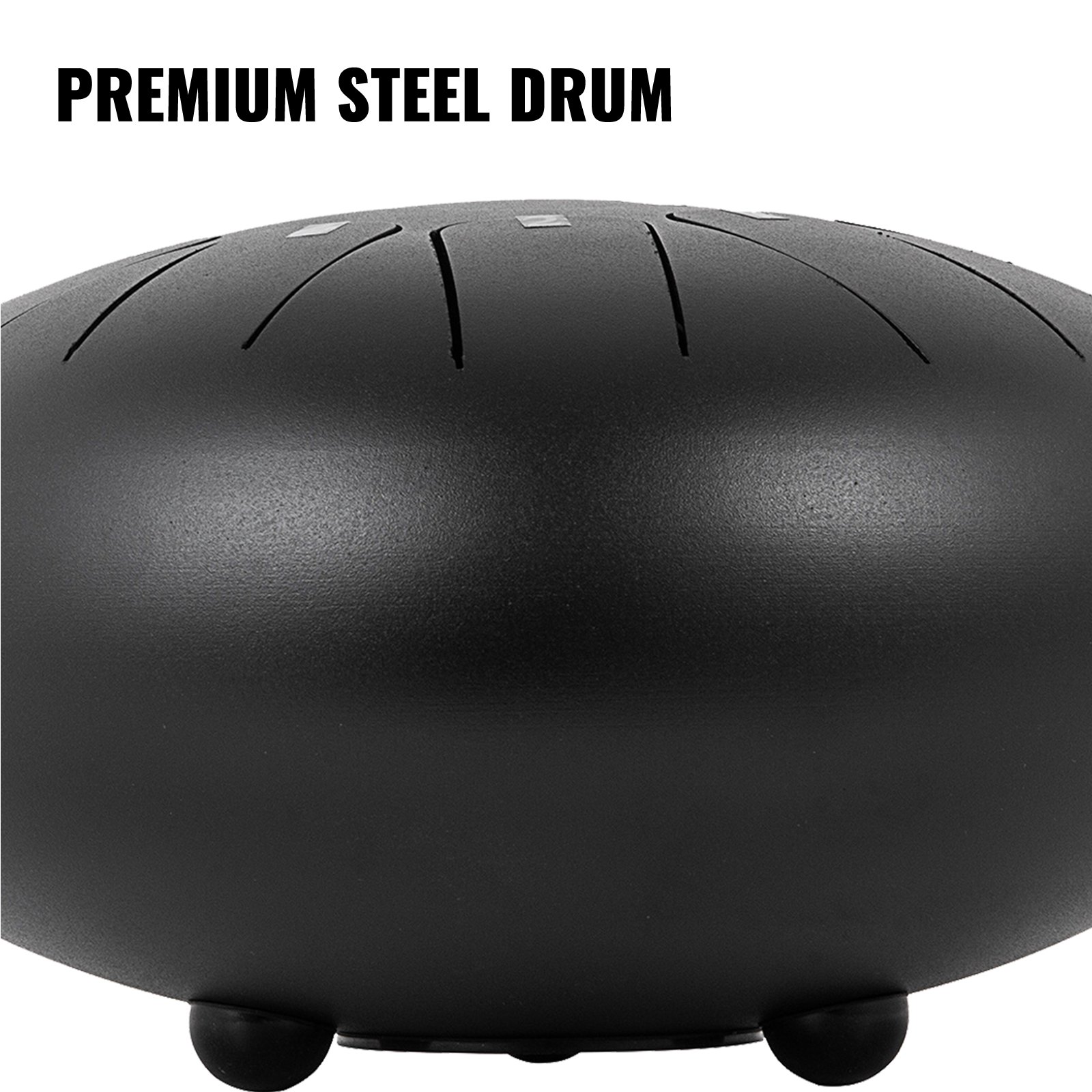 BuoQua Steel Tongue Drum 11 Notes 10 Inches Handpan Steel Drum Black Handpan Drum Hand Drums Percussion Instrument with Bag