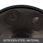VEVOR Bruin Harmonische Handpan Drum Handpan In D Minor 9 Notes 22 Inch Stalen Handtrommel met Zachte Hand Pan tas Hand Pan Hang Drum