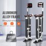 VEVOR Drywall Stilts, 24''-40'' Adjustable Aluminum Tool Stilts with Protective Knee Pads, Durable and Non-slip Work Stilts for Sheetrock Painting, Walking, Taping, Black