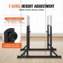 VEVOR Dip Bar, Heavy Duty Dip Stand Station Verstelbaar 363 kg, Fitness Workout Dip Bar Station Stabilisator Parallette Push-Up Stand, Parallelle staven voor krachttraining in de homegym