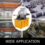 VEVOR Electric Driven Hydraulic Pump 750W Manual Valve 10152 PSI, Electric Driven Hydraulic Pump Double Acting High Rotating Speed 8L Oil Storing