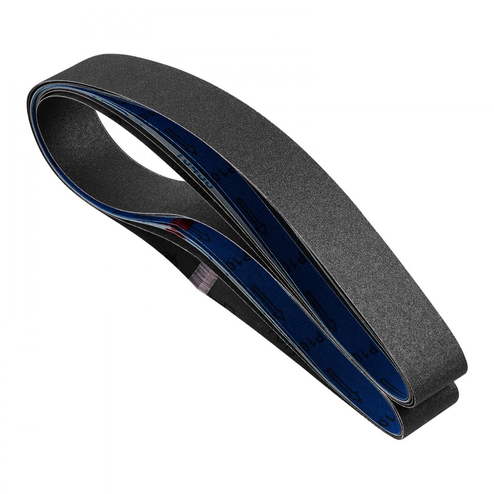 VEVOR schuurbanden, 50 x 1830 mm, 6 stuks (korrel 120/240/400/600/800/1000), gemaakt van siliciumcarbide, bandschuurpapier, voor metaalbewerking, composietmaterialen en kunststofafwerking