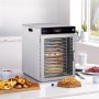 VEVOR Rotary Food Dehydrator Machine, 12 Stainless Steel Trays, 800W Electric Food Dryer with Adjustable Temperature & 24-Hour Timer, Freeze Dryer for Jerky, Meat, Fruit, Vegetables, Herbs, Dog Treats
