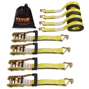 VEVOR Set van 4 spanbanden, 0,04 x 2,4 m, sjorbanden, 2362 kg