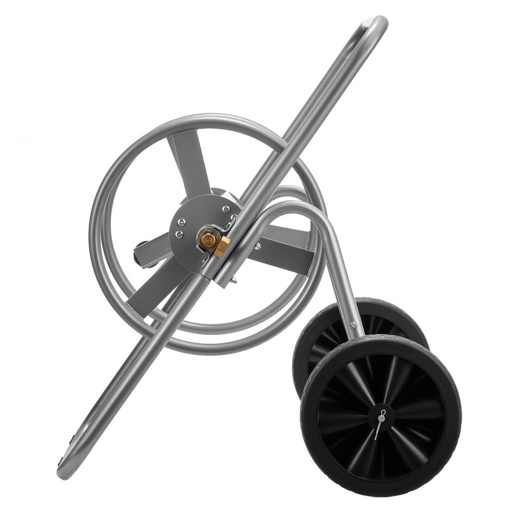VEVOR Water Hose Reel Cart, 200/300 ft High-Pressure Garden Hose Cart, Hoses Reel Carts with Two Wheels, Handle & Heavy-Duty Mesh Storage Basket, Portable Hoses Reels for Garden Watering, Car Washing