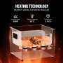 VEVOR 15L Ultrasoonreiniger 360W Digitale Ultrasoonreiniger met Verbeterde Ontgassing & Zachte Modus, 40kHz Industriële Ultrasoonreiniger met Timer & Verwarming voor Sieradengereedschap