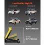 VEVOR Floor Jack, 3 Ton Low Profile Floor Jack, Heavy-duty Steel Racing Floor Jack with Single Piston Quick Lift Pump, Floor Jack Lifting Range 5.12"-20"