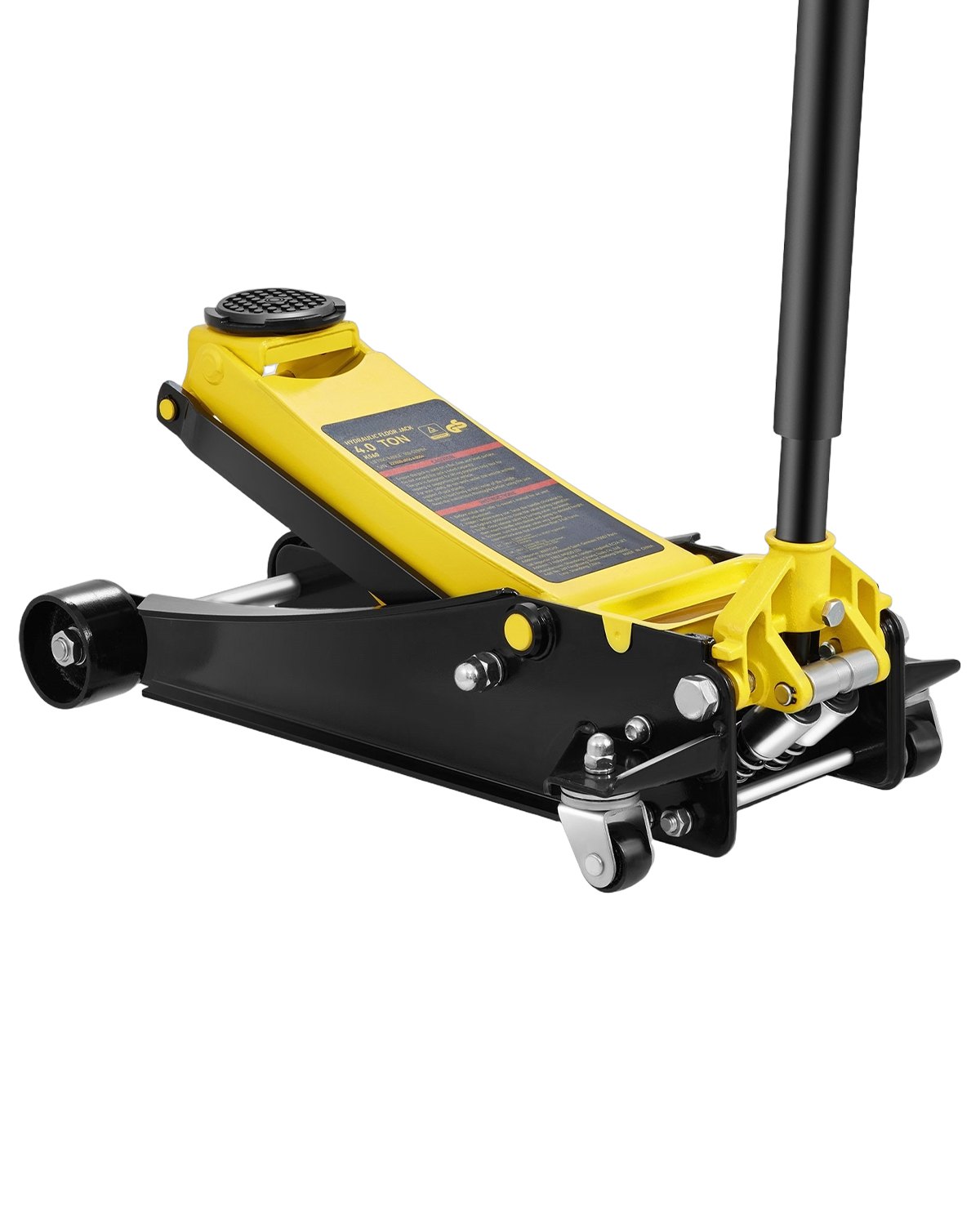 VEVOR Floor Jack, 4 Ton Low Profile Floor Jack, Heavy-duty Steel Racing Floor Jack with Dual Pistons Quick Lift Pump, Floor Jack Lifting Range 3.35"-19.69"