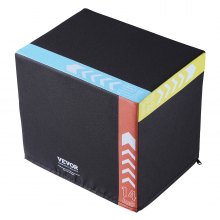 VEVOR 3 in 1 Plyo Box 16/14/12 Inch 100 kg Belastbare Jump Box Jump Box