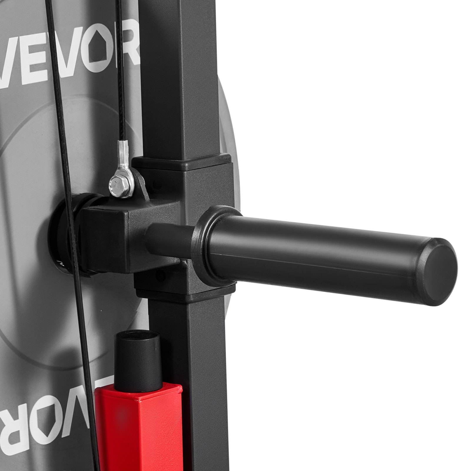 VEVOR Lat Pulldown Station, 3-in-1 Lat Pulldown Tower, Power Station met Lat Pulldown Bar & Cable Pulley, Draagvermogen tot 181 kg, Krachttraining voor Rug, Armen, Schouders, Buikspieren, Lat Pulldown Machine voor Thuisfitnesscentrum, Zwart