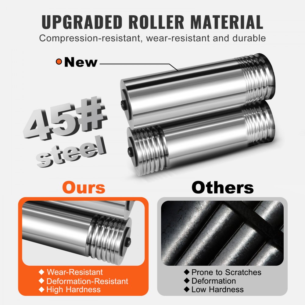 VEVOR Rolling Mill, 1.77"/45 mm Jewelry Rolling Mill Machine, 1: 2.4 Gear Ratio, 3-in-1 Multi-function Rolling Mill, 0-6 mm Press Thickness for Metal Jewelry Making Sheet Square Wire Semicircle