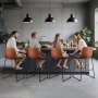 VEVOR Bar Stool Set of 4, 65cm Counter Height Stools, Modern PU Leather Counter Barstool with Backrest, Metal Legs, Easy Assembly Armless Bar Chair, Island Barstool for Kitchen, Dining Room, Brown