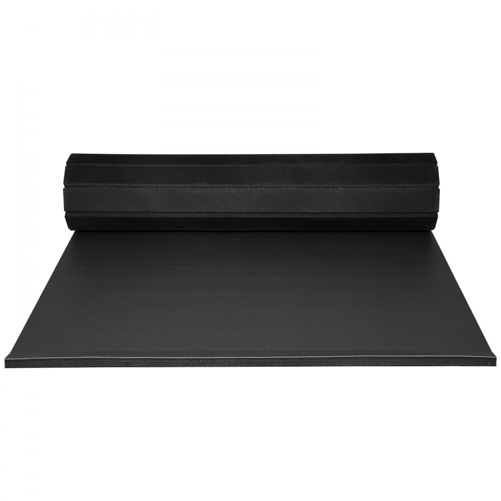 VEVOR Anti-slip Oefenmatten Zwart, Fitness-Oefenmat 1,5x3 M, Veilige Verdikte Yogamatten, Voor Yoga Pilates Vloeroefeningen, Uitrekkende vloer Fitness Workouts Rubber Pilates Oefenmatten Comfortabel