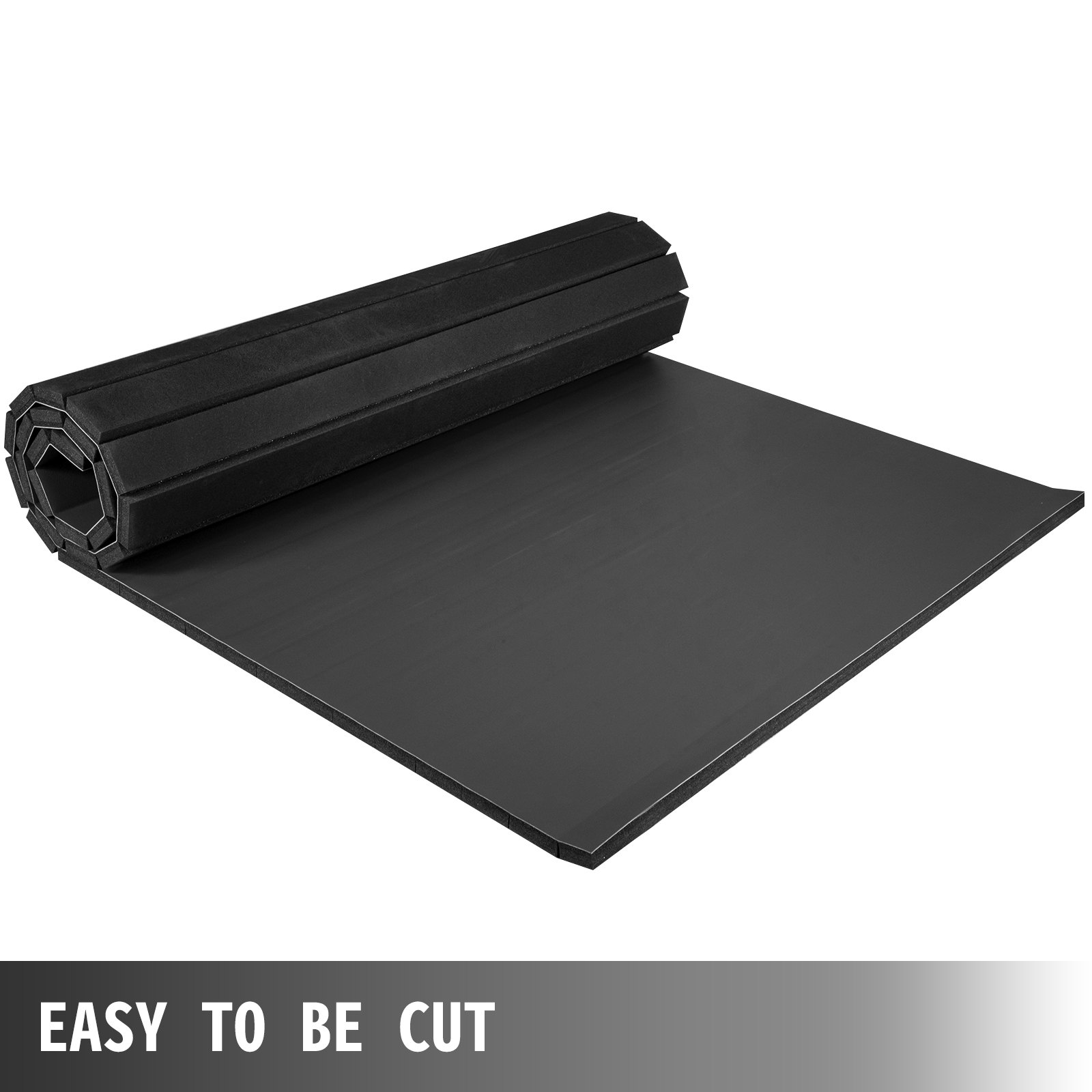 VEVOR Anti-slip Oefenmatten Zwart, Fitness-Oefenmat 1,5x3 M, Veilige Verdikte Yogamatten, Voor Yoga Pilates Vloeroefeningen, Uitrekkende vloer Fitness Workouts Rubber Pilates Oefenmatten Comfortabel