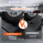 VEVOR Drempelhelling Rubberen oprijplaat Stoeprandhelling 100x25x9,4cm Max.15T
