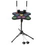 VEVOR Electric Drum Set, 9 Pads, Roll-up Drum Practice Pad, Electronic Drumset with Headphone Jack, Stand, Double Pedals, Light Up Drum Sticks, Built-in Dual Speakers, Instrument Toy for Kids Ages 5+