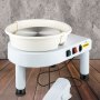 VEVOR Aardewerk Wiel 35 cm Keramisch Wiel, 450 W 0-300 omw/min Keramische Machine, 0-20 cm Heftafel Aardewerk Wiel Machine, met Voetpedaal & Afneembare Kom & Beeldhouwgereedschap Accessoirekit, Wit