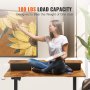 VEVOR Height Adjustable Desk, 47.2" x 23.6" Electric Dual Monitor Riser Workstation, Whole Piece Desk Board Sit to Stand, 3-Key Modes Sturdy Dual Metal Frame,180LBS Capacity for Computer Home & Office