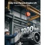 VEVOR 1T handkettingtakel, 3 m hefhoogte, zware kettingtakel met G80-ketting, handtakel, kettingtakel voor garages, magazijnen, automachines, oranje