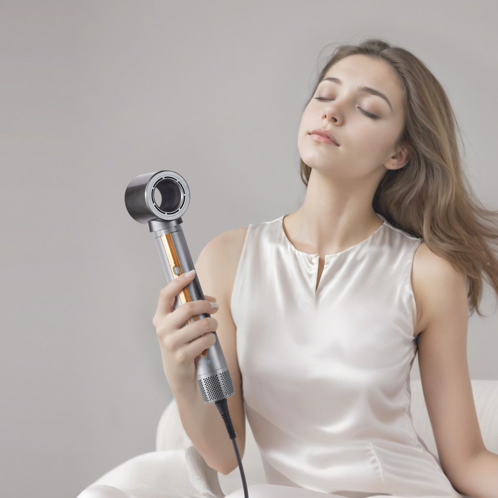 VEVOR Hair Air Styler and Dryer Brush, 4-in-1 Multi Hair Styler, 110,000 RPM High-Speed Ionic Hot Air Styler with 3 Brushes & 1 Nozzle, 4 Temp & 3-Speed Blow Dryer Brush for Curling Styling Volumizing