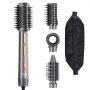 VEVOR Hair Air Styler and Dryer Brush, 4-in-1 Multi Hair Styler, 110,000 RPM High-Speed Ionic Hot Air Styler with 3 Brushes & 1 Nozzle, 4 Temp & 3-Speed Blow Dryer Brush for Curling Styling Volumizing