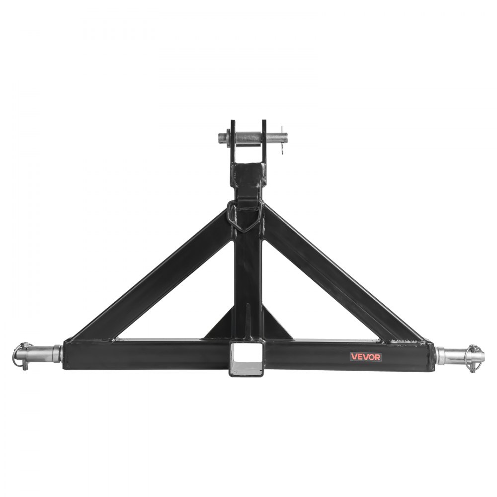 VEVOR 3 Point Hitch Receiver with 2 in Receiver, 3pt Quick Hitch Attachment, 3,000 lbs Capacity, Heavy Duty Tractor Tow Drawbar Adapter, Compatible with Kubota, Mahindra, John Deere, Massey Ferguson