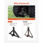 VEVOR 3 Point Hitch Receiver with 2 in Receiver, 3pt Quick Hitch Attachment, 3,000 lbs Capacity, Heavy Duty Tractor Tow Drawbar Adapter, Compatible with Kubota, Mahindra, John Deere, Massey Ferguson