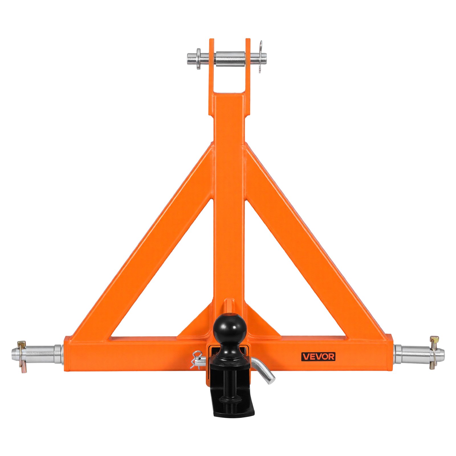 VEVOR 3 Point Trailer Hitch with 2" Receiver, 3 Pt Quick Hitch Attachment with Trailer Ball, Tractor Tow Drawbar Adapter, Fits Category 1, Kubota, Mahindra, Ford, Yanmar, John Deere, Massey Ferguson