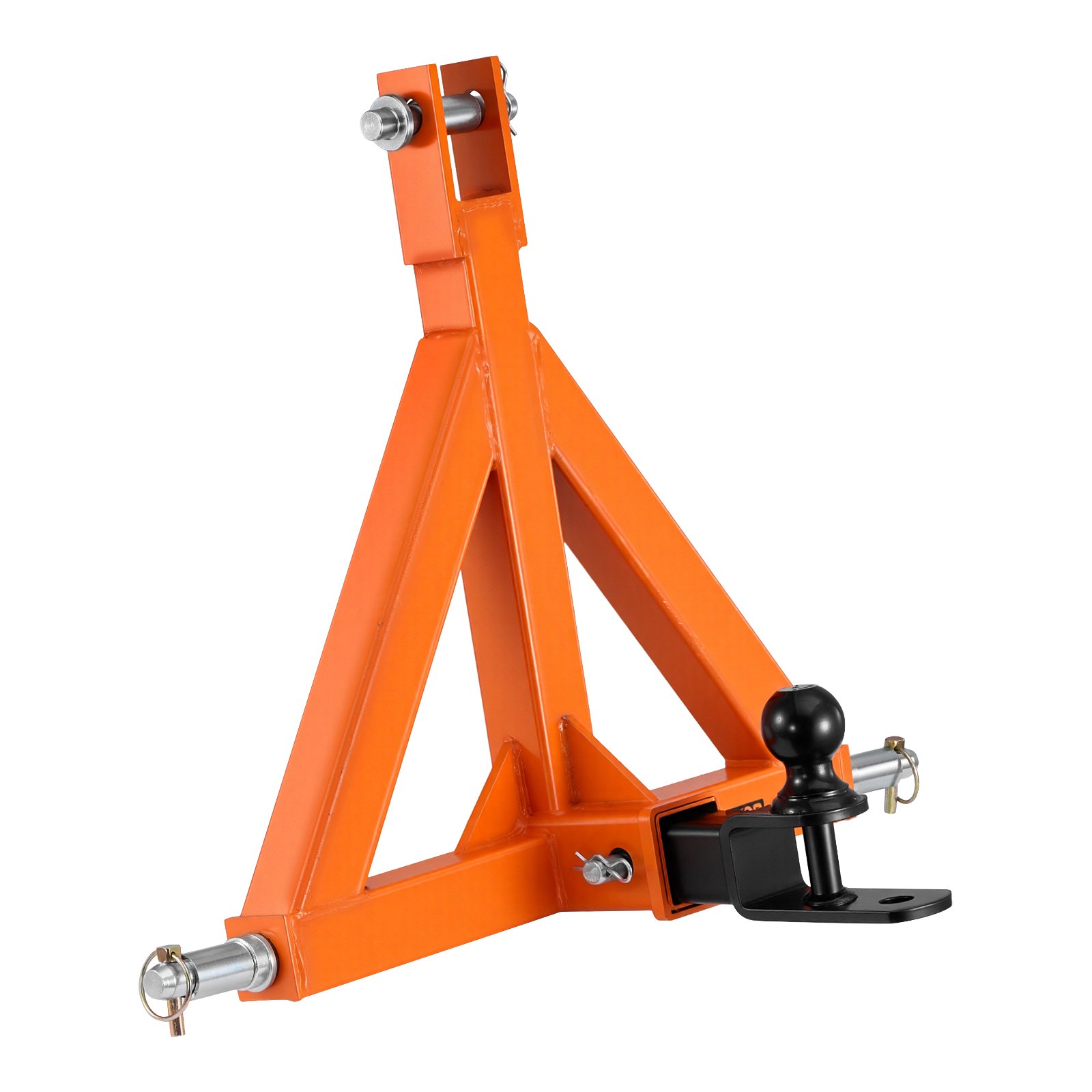 VEVOR 3 Point Trailer Hitch with 2" Receiver, 3 Pt Quick Hitch Attachment with Trailer Ball, Tractor Tow Drawbar Adapter, Fits Category 1, Kubota, Mahindra, Ford, Yanmar, John Deere, Massey Ferguson