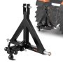 VEVOR 3 Point Trailer Hitch 2 in Receiver, 3pt Quick Hitch Attachment with 3 Trailer Balls, Tractor Tow Drawbar Adapter, Compatible with Kubota, Mahindra, Ford, Yanmar, John Deere, Massey Ferguson