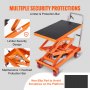 VEVOR scissor lift table hydraulic 350 kg load capacity lifting table trolley 350-1530 mm lifting range lifting table workshop 905 x 510 mm platform scissor lift truck double scissors for factories warehouses supermarkets