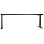 VEVOR Standing Desk Frame Dual Motor, Electric Adjustable 100-180 cm Extension Length, 3 Memory Height Settings Stand Up Table Legs, Sit to Stand Desk Leg Riser for Office Home Base Worksation, Black