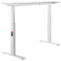 VEVOR Dual Motor Bureauframe, Verstelbare Hoogte 70-117 cm en Lengte 110-178 cm, Elektrisch Verstelbaar Bureauframe, Ergonomische DIY Werkstation Basis (Alleen Wit Frame)