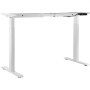 VEVOR Dual Motor Bureauframe, Verstelbare Hoogte 70-117 cm en Lengte 110-178 cm, Elektrisch Verstelbaar Bureauframe, Ergonomische DIY Werkstation Basis (Alleen Wit Frame)