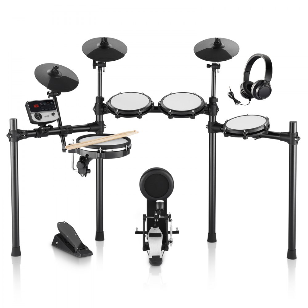 VEVOR E-Drumset Elektronisch drumstel 480 geluiden voor beginners en volwassenen