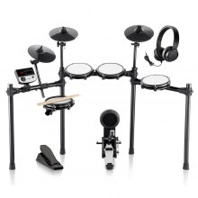 VEVOR E-drumset Elektronische drums 480 geluiden 32 kits E-drums USB MIDI