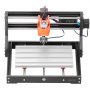 VEVOR 3018 CNC Router Machine, 60W Spindle, 3-Axis Wood Engraving Milling Machine, with 300 x 180 x 40 mm Working Area, Aluminum Alloy Construction, Rotary Knob, for Wood Acrylic Carving Cutting