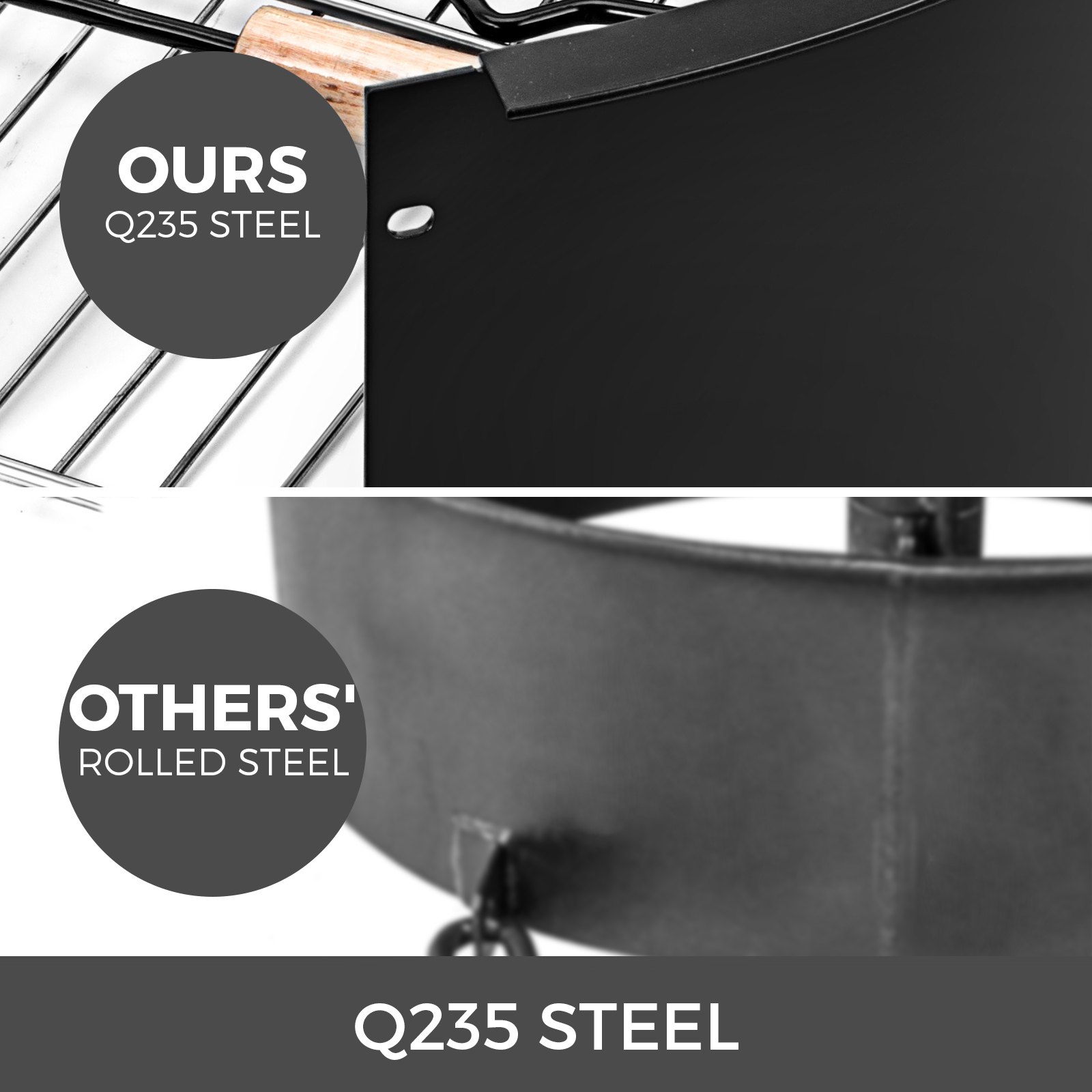 36" Steel Fire Ring Firepit Insert Party BBQ Cooking Grate PRICE