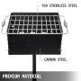 VEVOR Outdoor Park Grill 16 x 16 Inch Park Style Houtskoolgrill Grootte van Grilldoos 40,6 x 40,6 x 20,3 cm Verstelbare Park Charcoal Grill, Hoogte Paal 127 cm, voor Houtskoolgrill Wandelen Picknick