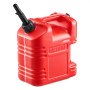VEVOR Brandstofjerrycan, 9,5 l, benzinejerrycan met schenktuit en transparante schaalverdeling, max. debiet 15 l/min, vloeistofcontainer voor de meeste auto's, motoren, ATV's en UTV's, rood, 1 st.