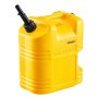 VEVOR Fuel Container, 19 L, Gas Tank with Spout & Clear Scale, 15 L/min Max Flow Rate, Secure & Leak-proof, Portable Flat Fluid Container for Most Cars Motorcycle SUV ATV UTV, Yellow, 1 Pack