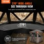 VEVOR hunting blind with 270° wide-angle see-through view and 360° visibility for tracking deer.