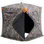 VEVOR Jachttent, Jachtschuilplaats, Grondtent, Opklapbare Hertenschuilplaats voor 2-3 Personen voor de Jacht met Draagtas, Draagbare & Duurzame Grondschuilplaats met 3 Horizontale Ramen, 148 x 148 x 170 cm