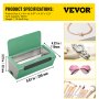 VEVOR Ultrasonic Jewelry Cleaner, 45 kHz 500ML, Professional Ultra Sonic Cleaner with Touch Control, Digital Timer, Cleaning Basket, Stainless Steel Ultrasound Cleaning Machine for Watches Glasses Gre