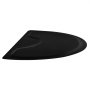 VEVOR Salon Mat for Hair Stylist, 1520 x 910 mm Semi-circle Salon Chair Mat, 13mm Thickened Anti Fatigue Barber Shop Floor Mat with Round Cut Out, Easy-to-Clean PVC Surface & Anti-Trip Beveled Edges
