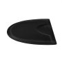 VEVOR Salon Mat for Hair Stylist, 1520 x 910 mm Semi-circle Salon Chair Mat, 13mm Thickened Anti Fatigue Barber Shop Floor Mat with Round Cut Out, Easy-to-Clean PVC Surface & Anti-Trip Beveled Edges