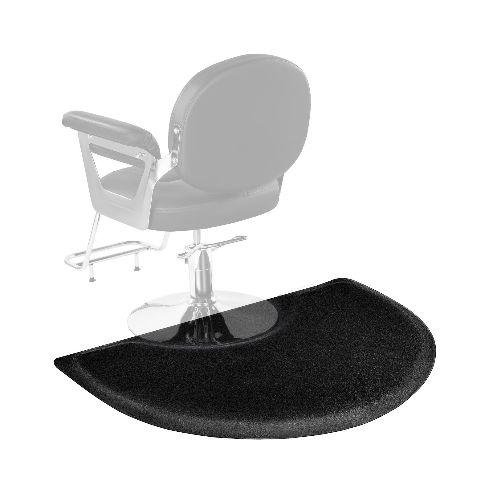 VEVOR Salonmat voor kappers, 905x1220 mm, halfronde stamat, 13 mm dikke antivermoeidheidsmat voor kapsalons, gemakkelijk schoon te maken PVC-oppervlak en afgeschuinde randen om struikelen te voorkomen