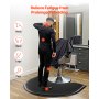 VEVOR Salonmat voor kappers, 930x1220 mm, halfronde staande mat, 25 mm dik, antivermoeidheidsmat voor kapsalons met ronde uitsparing, PVC-oppervlak en afgeschuinde randen om struikelen te voorkomen