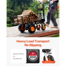 VEVOR Handkar Tuinkar Transportkar 500W Elektrische Multifunctionele Kar 300kg